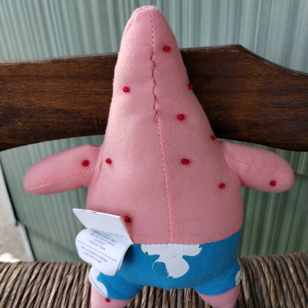÷SpongeBob SquarePants Patrick Star Plush with blue Swimtrunks &Glasses 7.5” - Picture 7 of 13